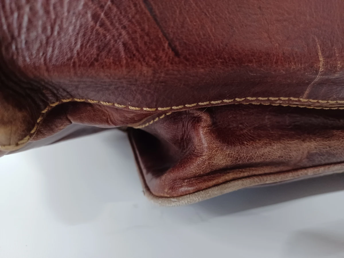 Exclusieve vintage lederen reistas - Y Kent Genuine Leather - foto 21
