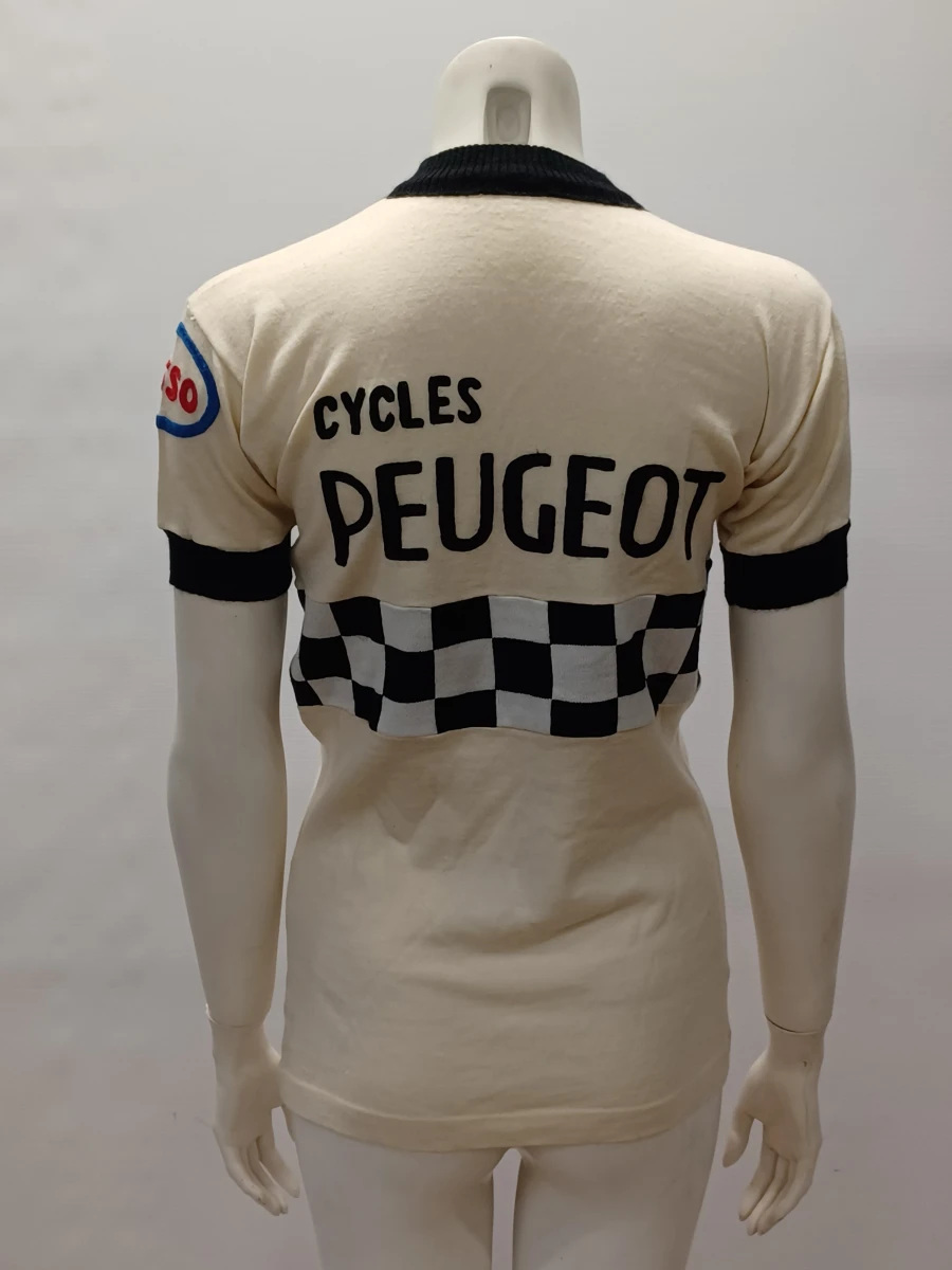 Originele vintage wollen Peugeot wielertrui - Albert Müller Zürich - Maat III - foto 3