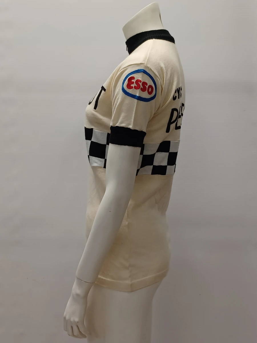 Originele vintage wollen Peugeot wielertrui - Albert Müller Zürich - Maat III - foto 2