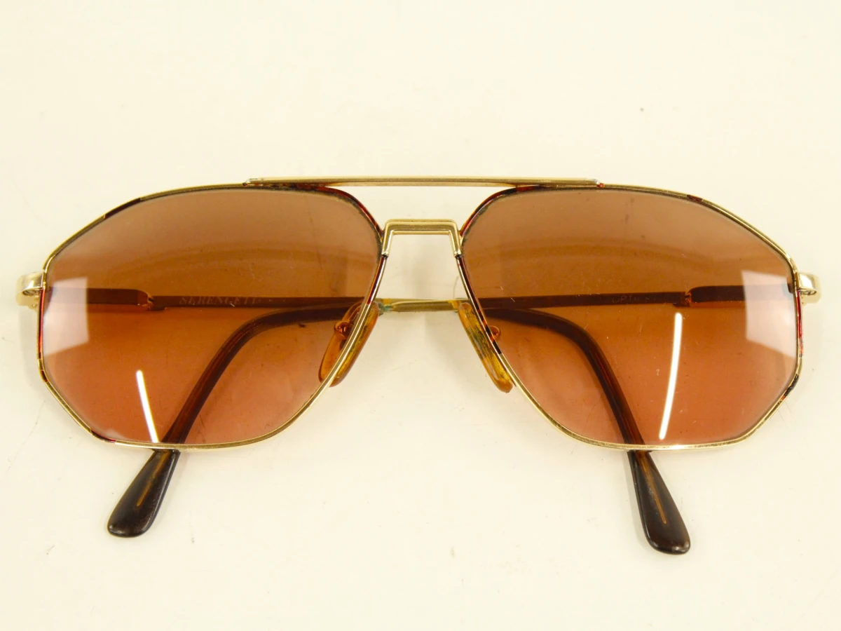 Serengeti hoekige aviator-/pilotvorm vintage zonnebril - foto 4
