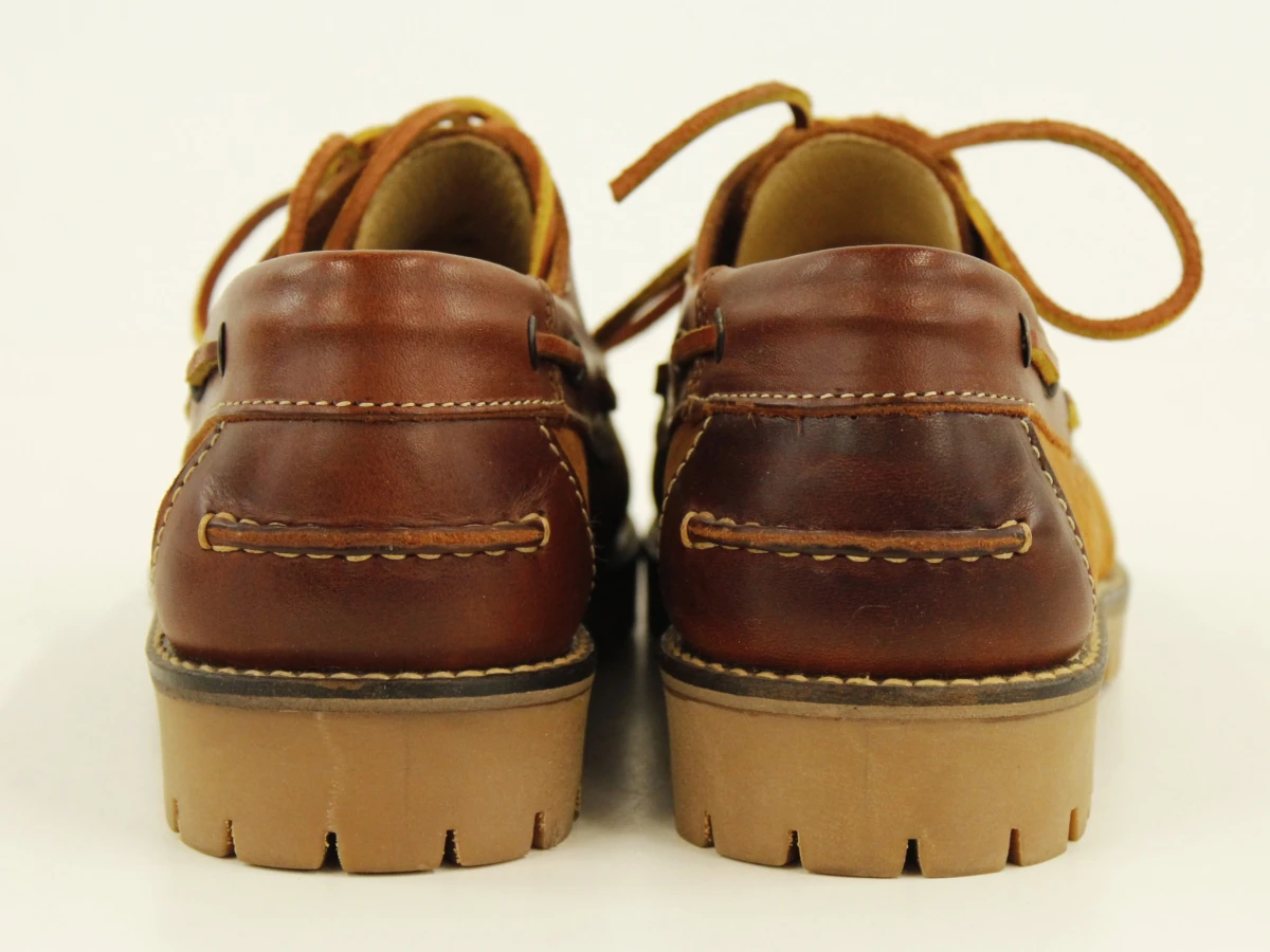 Camel boots - lederen veterschoenen in cognacbruin - nieuw - maat 42 - foto 3