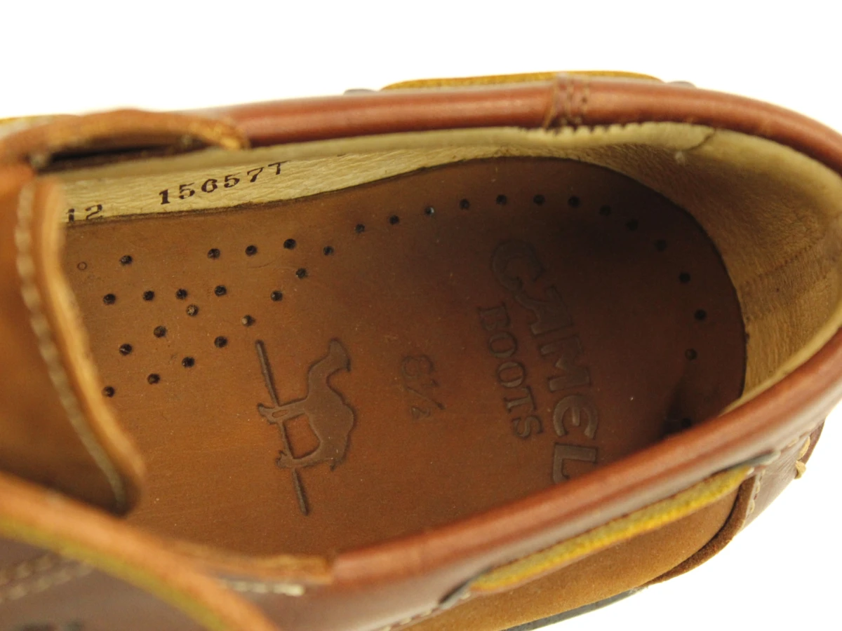 Camel boots - lederen veterschoenen in cognacbruin - nieuw - maat 42 - foto 6