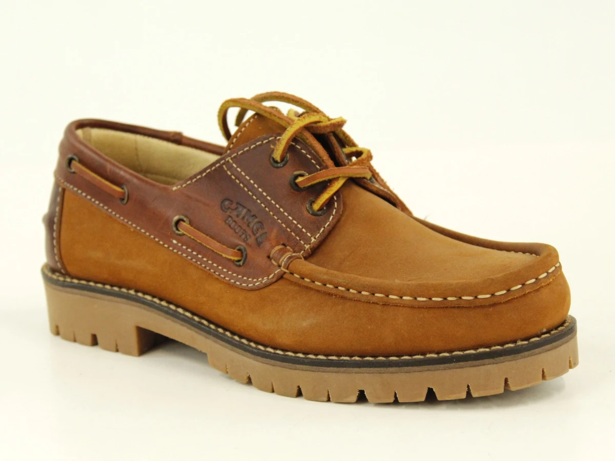 Camel boots - lederen veterschoenen in cognacbruin - nieuw - maat 42 - foto 7