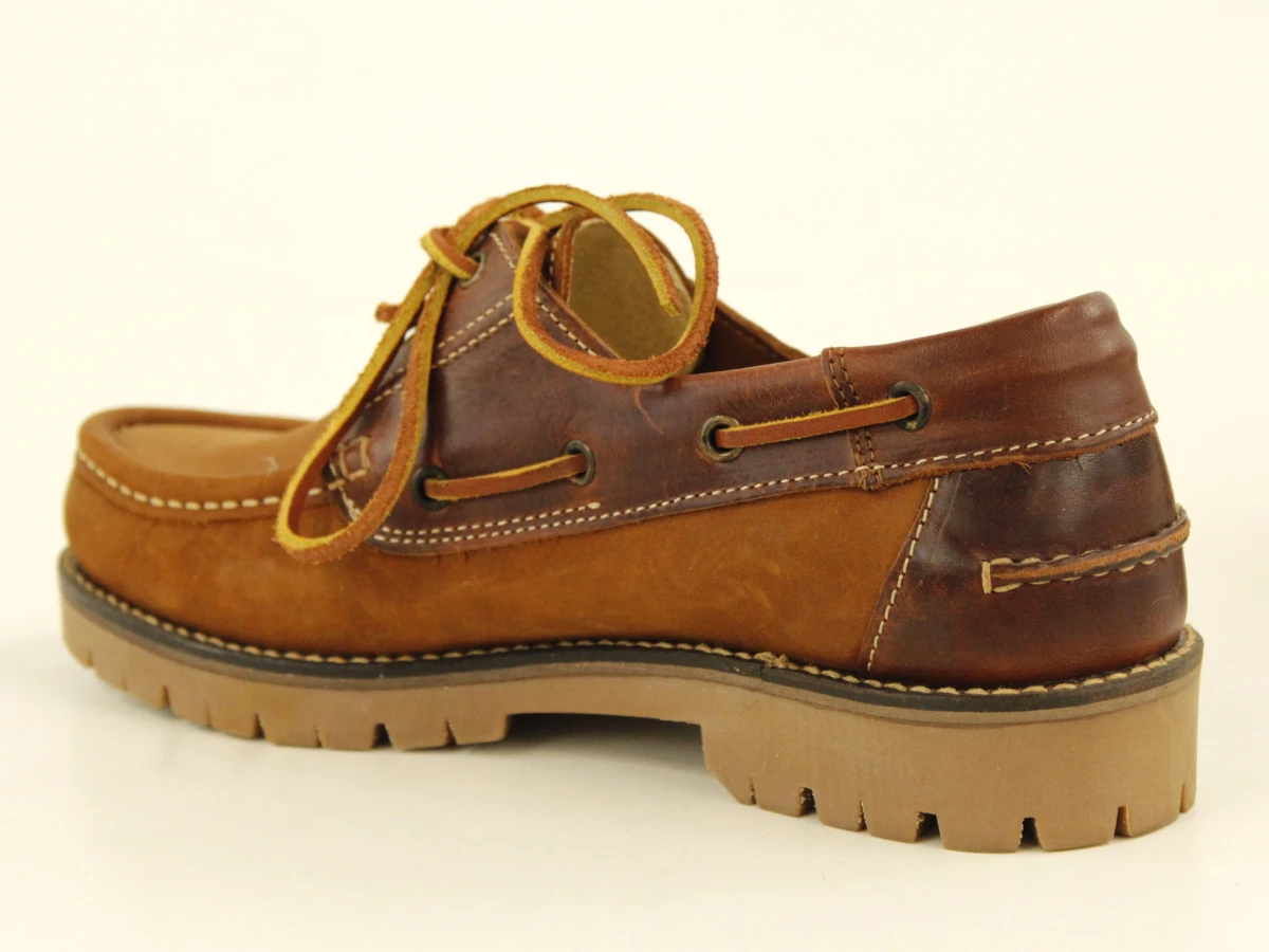 Camel boots - lederen veterschoenen in cognacbruin - nieuw - maat 42 - foto 9