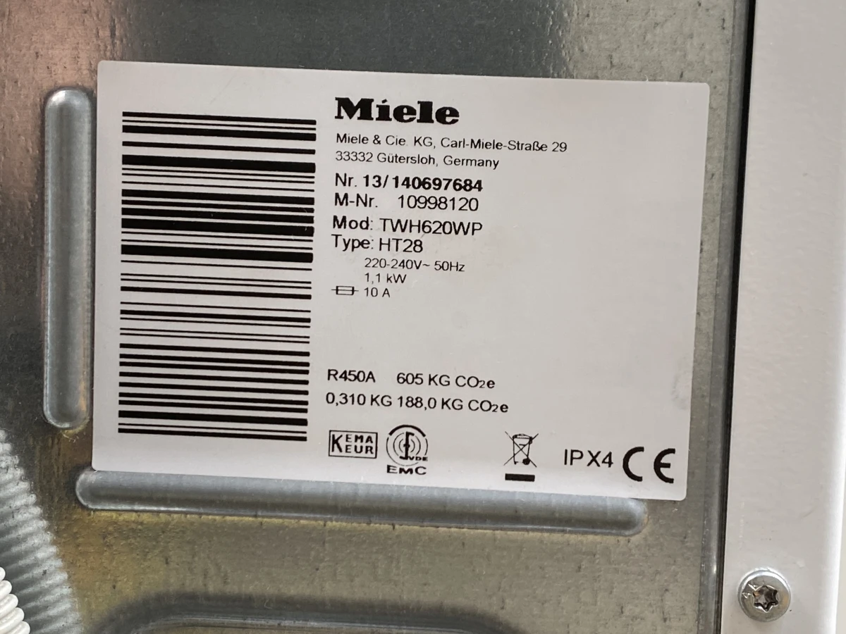 Warmtepompdroogkast - MIELE - type: TWH620WP - foto 10