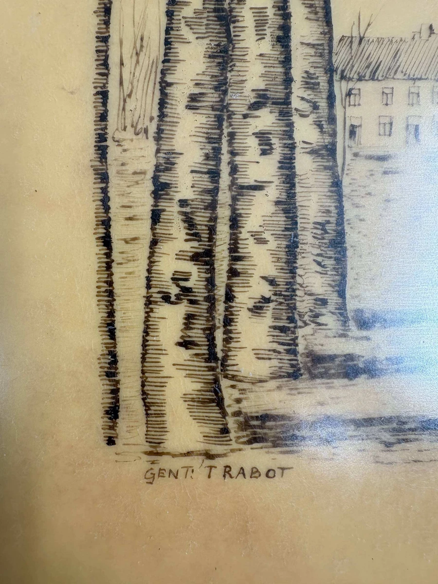 Ingekaderde Originele Pentekening - Het Rabot - Jan de Witte - foto 2