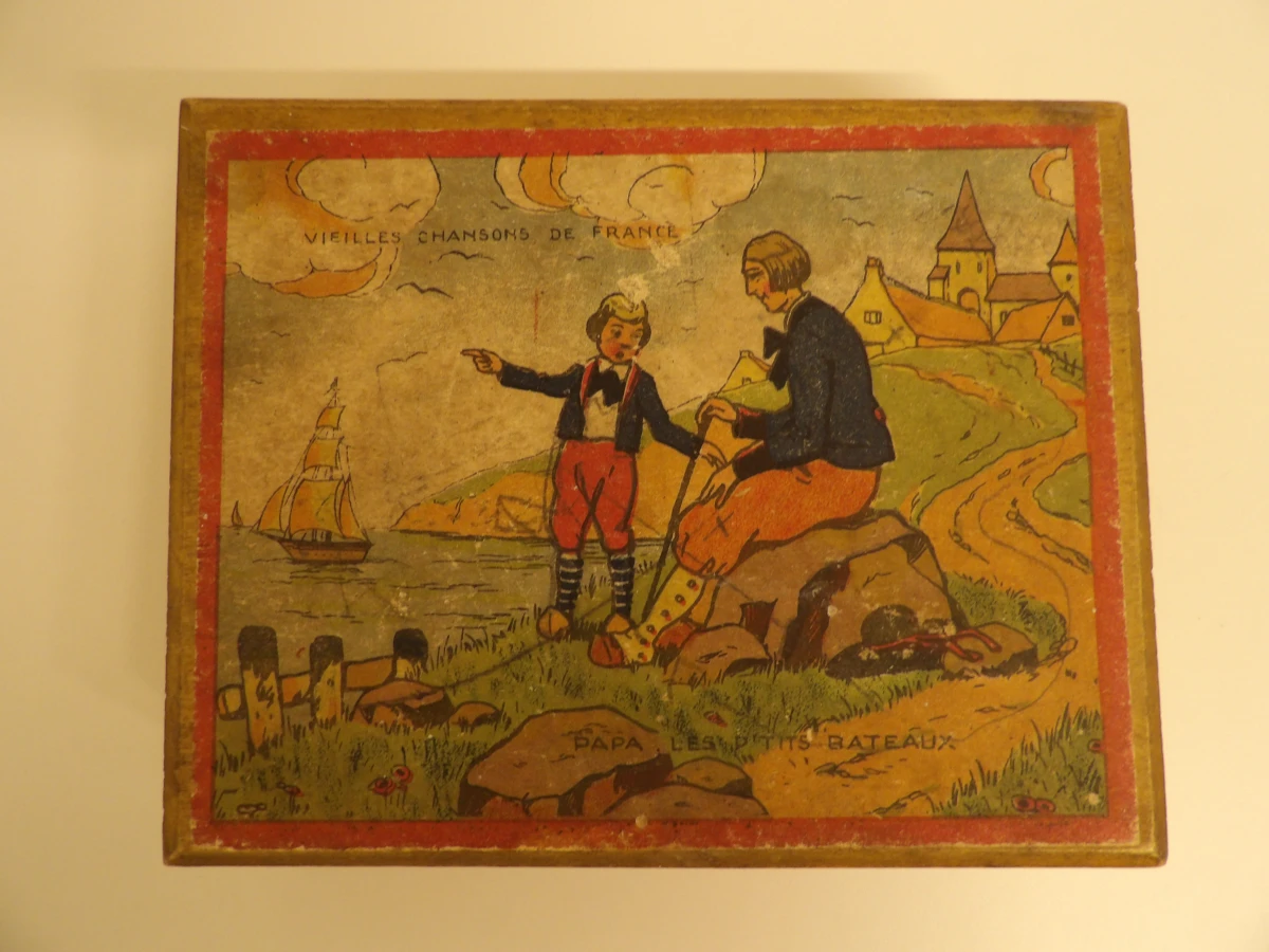 2 sets vintage blokkenpuzzels: Babar ORTF (1968) + Vieilles Chansons de France. - foto 6