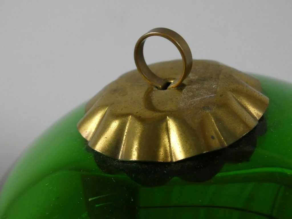 Groene glazen kerstbal Ø 16 cm - foto 3