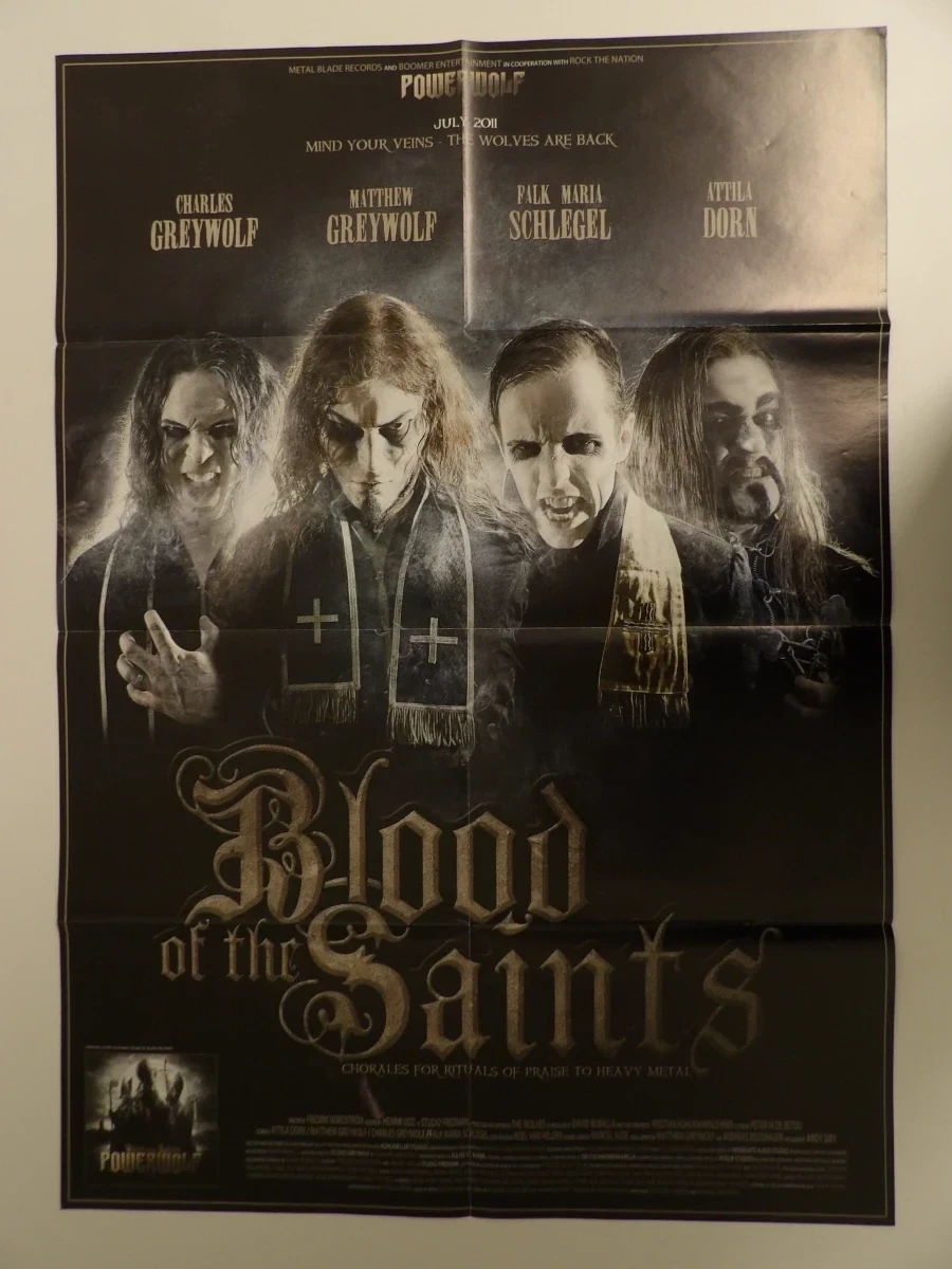 "Bloods of the Saints" - Powerwolf (eerste Europese zwarte vinyl-persing) - foto 8