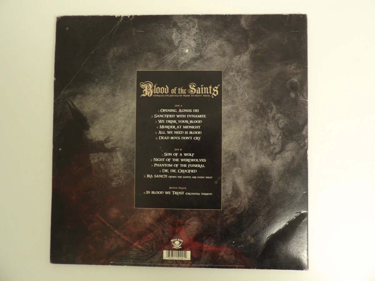 "Bloods of the Saints" - Powerwolf (eerste Europese zwarte vinyl-persing) - foto 2
