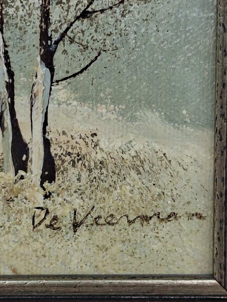 Sfeervol en authentiek olieverfschilderij van De Veerman - foto 2