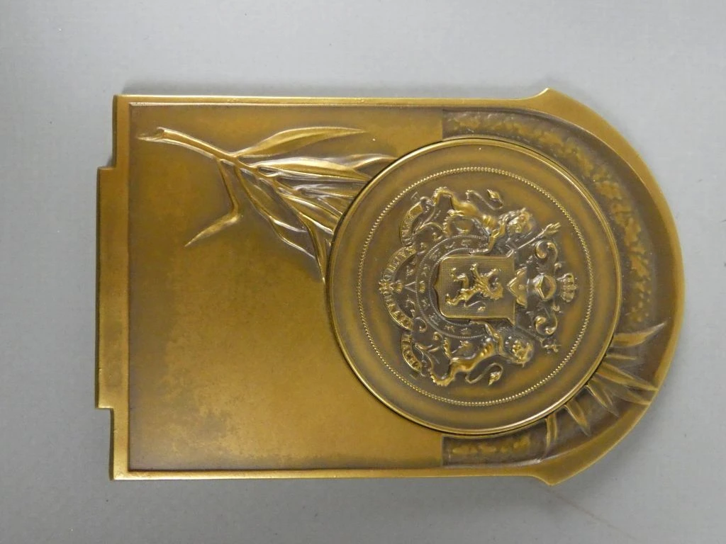 Bronzen plaquette in geschenkdoos - foto 2