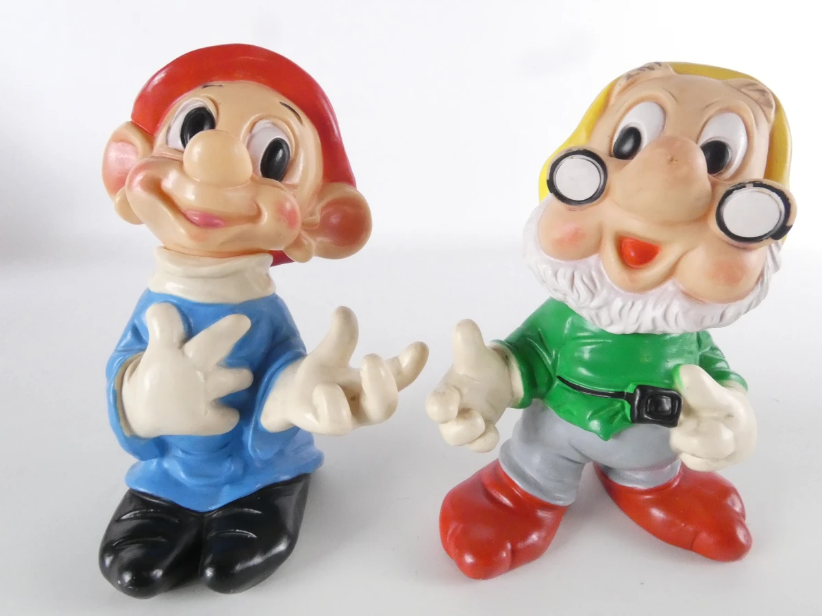 Vintage lot van 11 kunststof figuren - foto 8