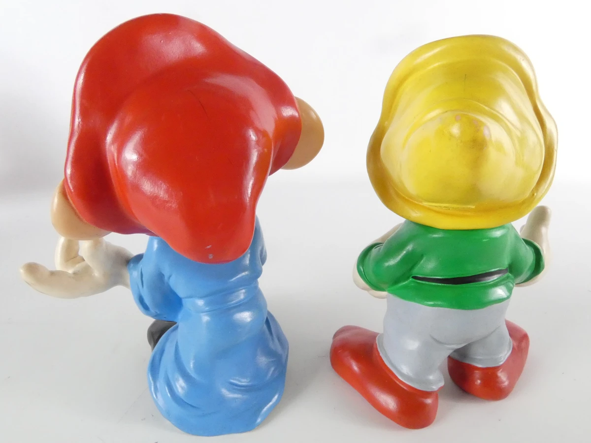 Vintage lot van 11 kunststof figuren - foto 9