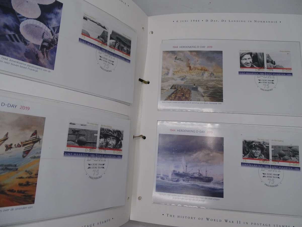 Postzegel map : De geschiedenis van de tweede wereldoorlog - foto 6