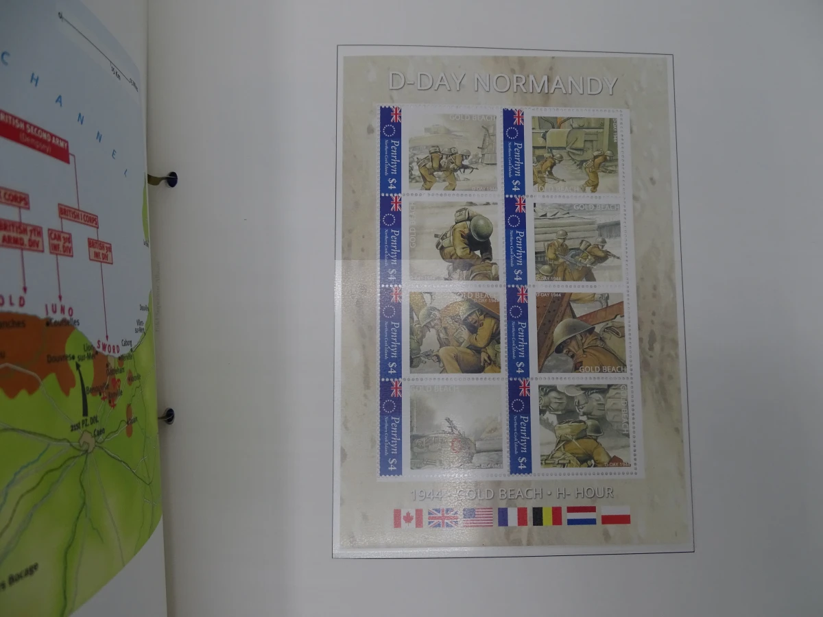 Postzegel map : De geschiedenis van de tweede wereldoorlog - foto 12