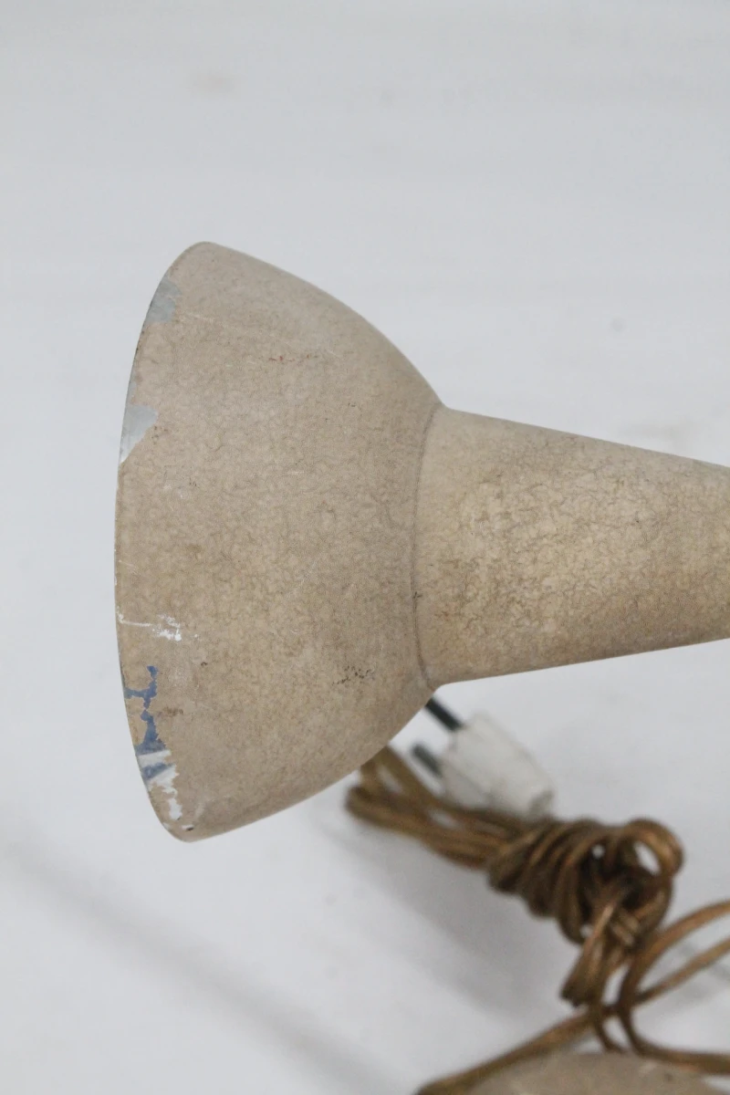 Vintage metalen bureaulamp met flexibele hals - foto 5
