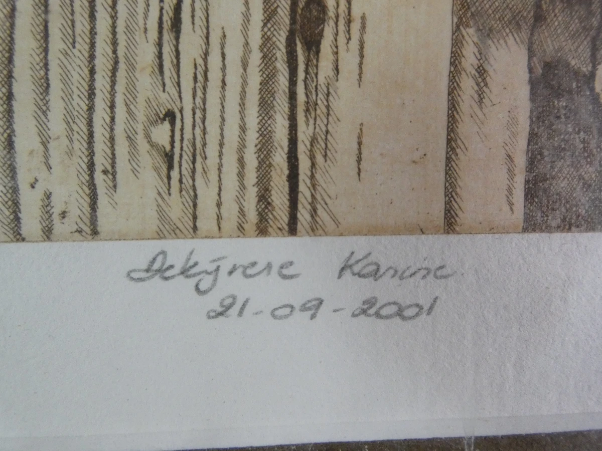 Ingelijste drogennaaldets  - Karine Dekyvere – Poort der herinnering (2001) - foto 11