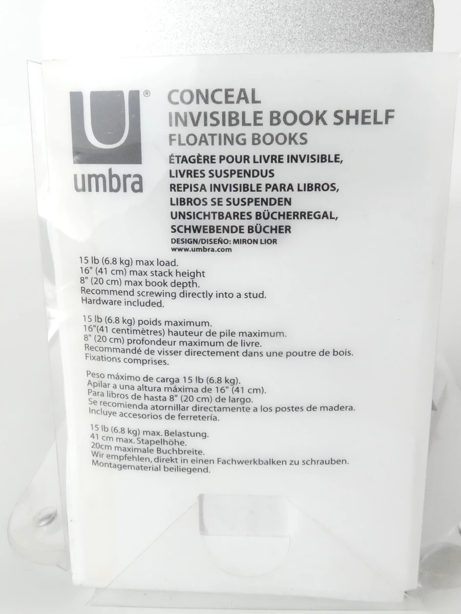 Set van 4 Umbra Conceal onzichtbare boekenplanken - foto 6