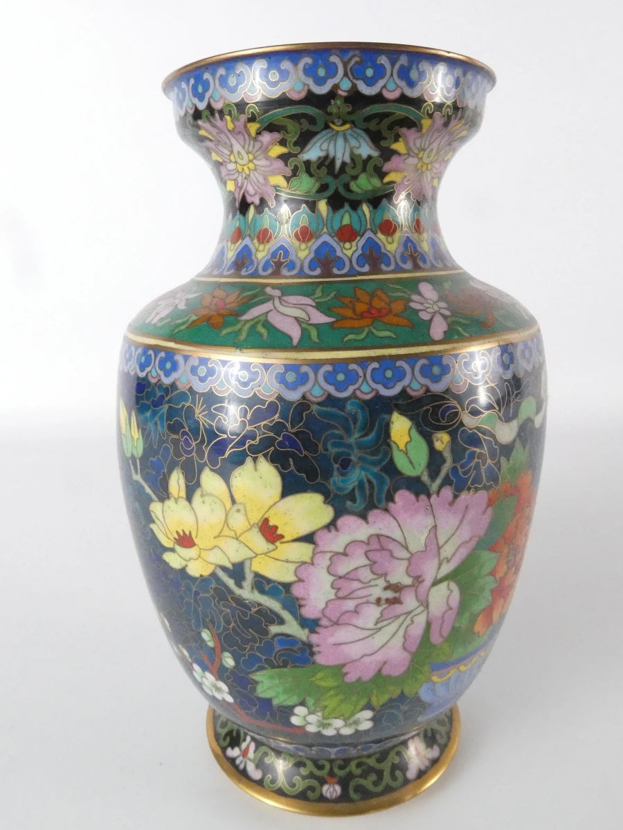 Vintage Chinese cloisonnévaas - foto 2