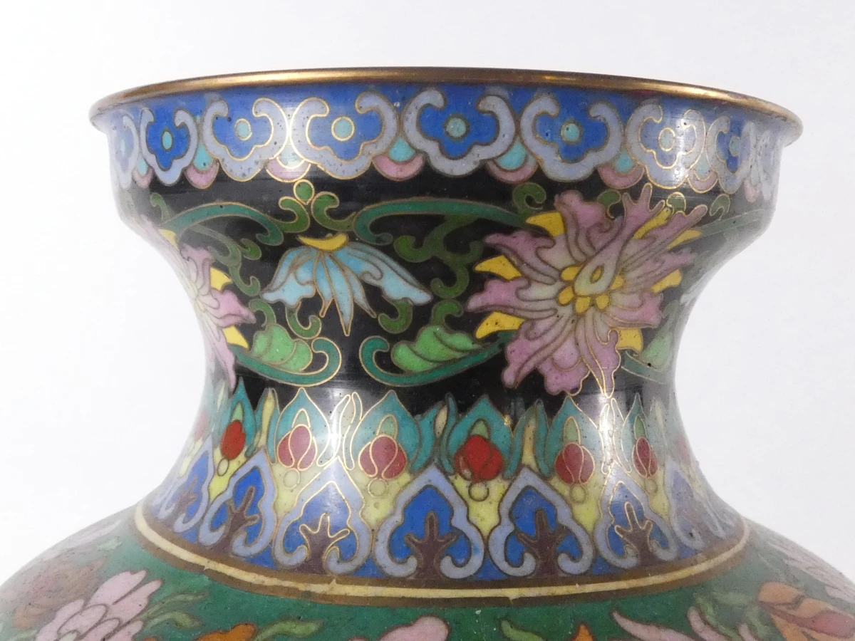 Vintage Chinese cloisonnévaas - foto 4