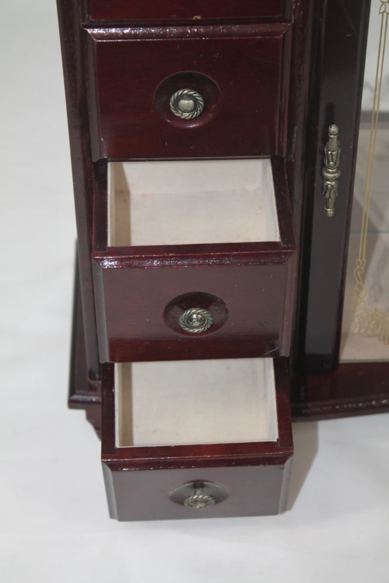Vintage houten sieraden kastje - foto 5