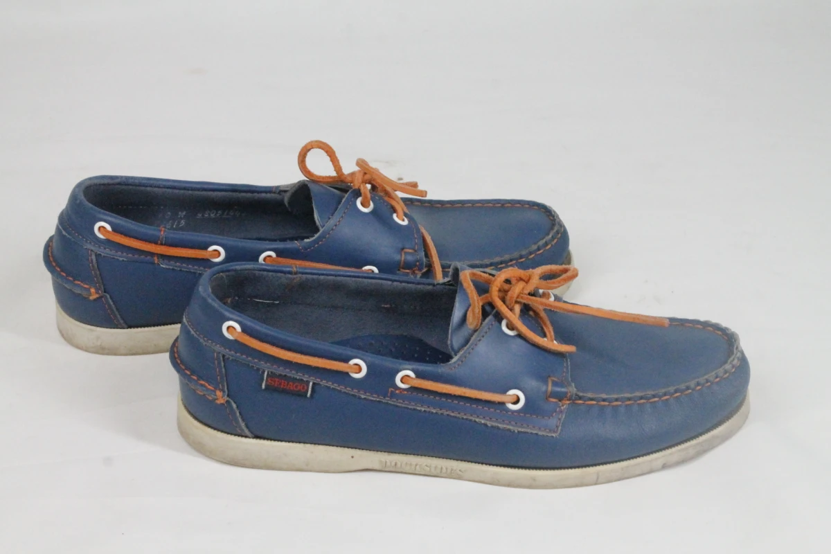 Klassieke blauwe bootschoenen - Sebago Docksides - Maat 44 - foto 5