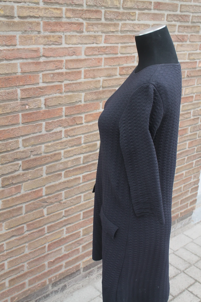 Donkerblauwe etuijurk - Natan - foto 4
