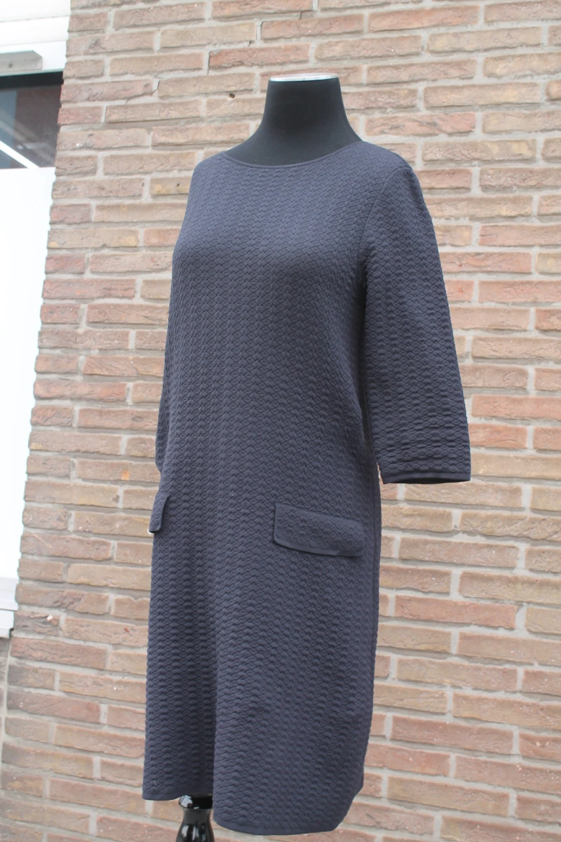 Donkerblauwe etuijurk - Natan - foto 2