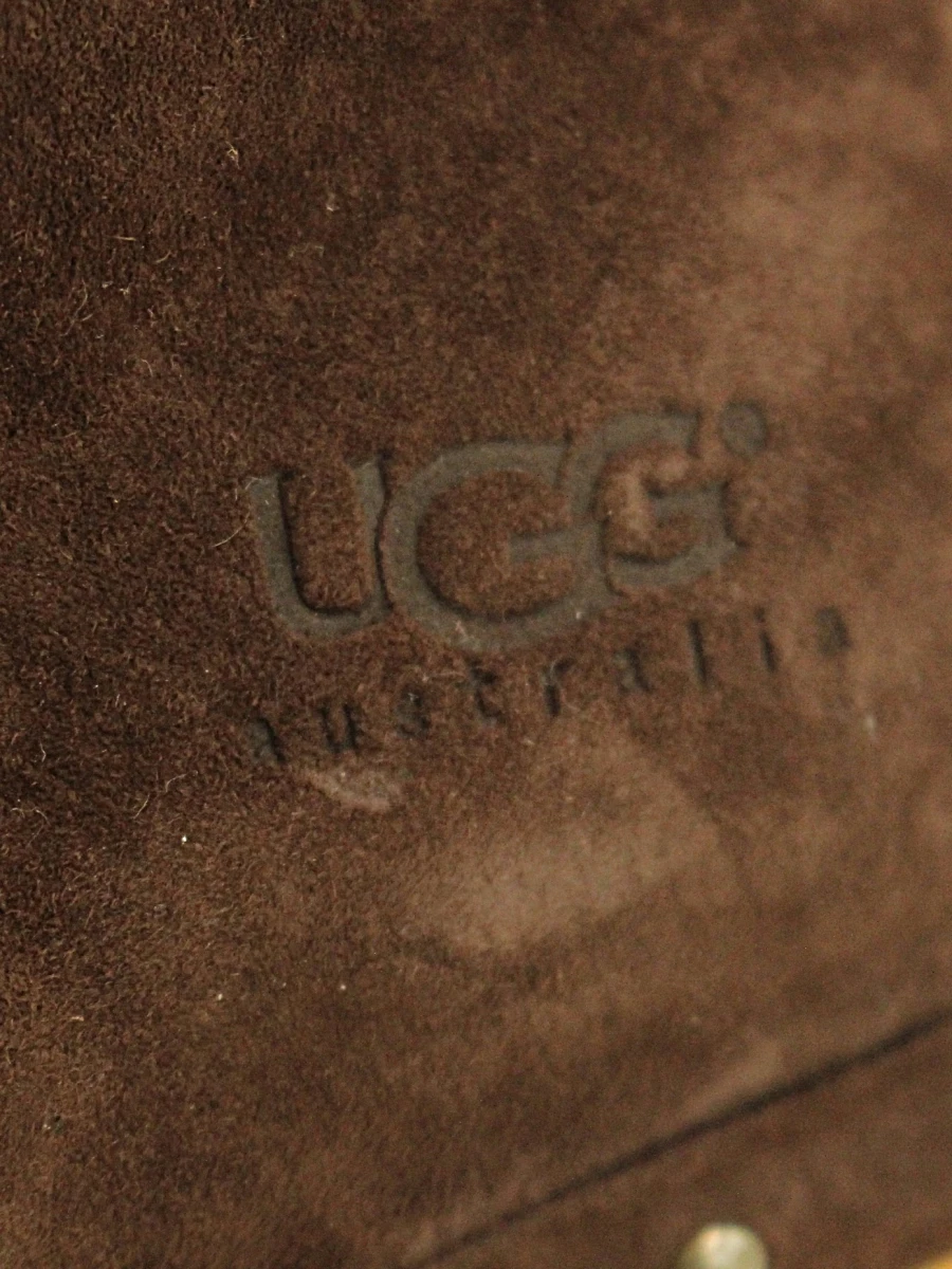 UGG Australia - bruine suède laarzen met houten hakken - zo goed als nieuw - foto 9