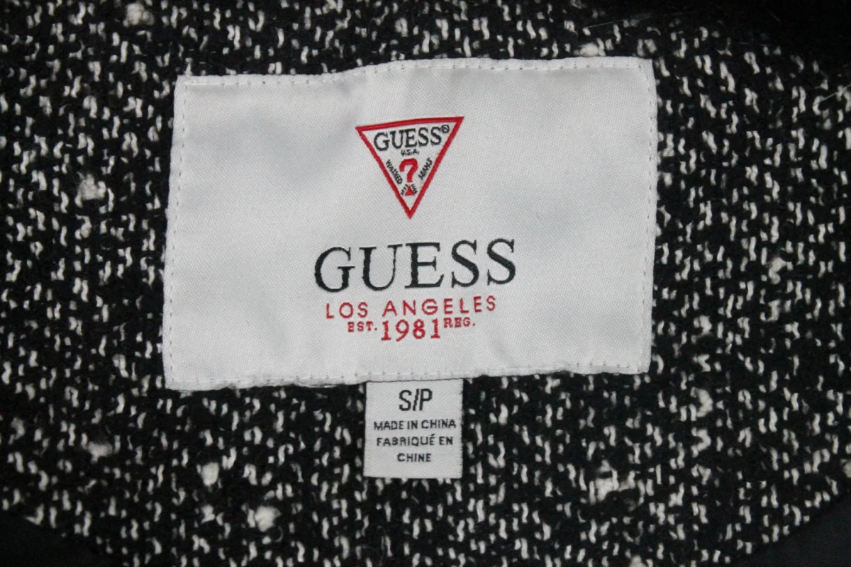 Grijze Guess tweed winterjas - maat 36 - foto 8