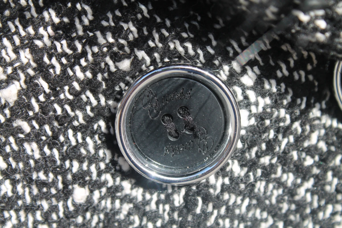 Grijze Guess tweed winterjas - maat 36 - foto 6