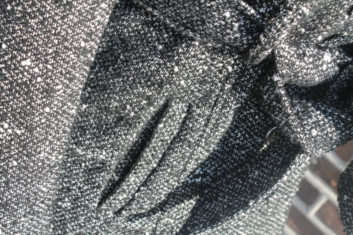 Grijze Guess tweed winterjas - maat 36 - foto 7