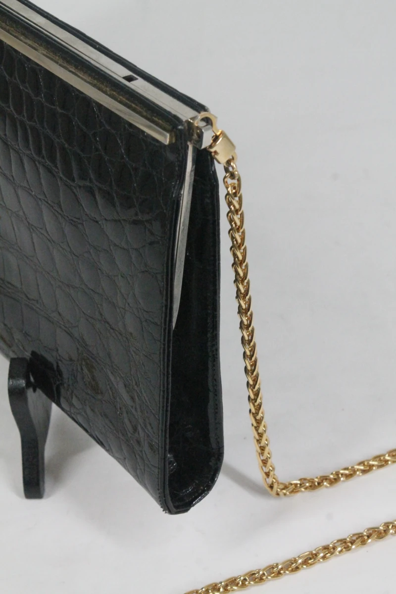 Elegante zwarte clutch - Cocco Bidente - foto 5