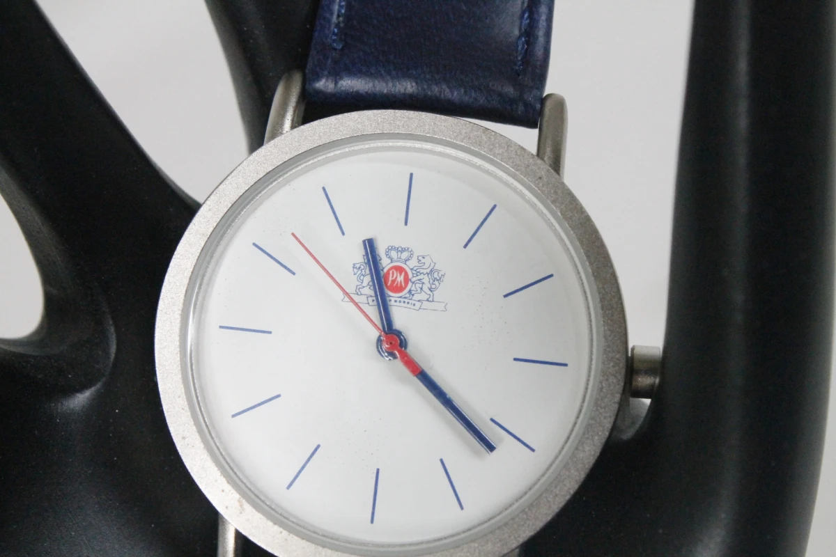 Vintage Mondaine horloge - Philip Morris - foto 4