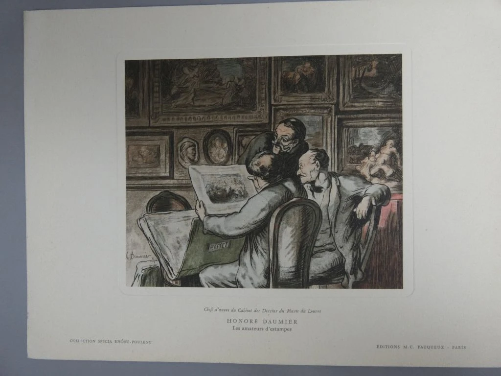 Set van 6 kunstprenten op papier - foto 4