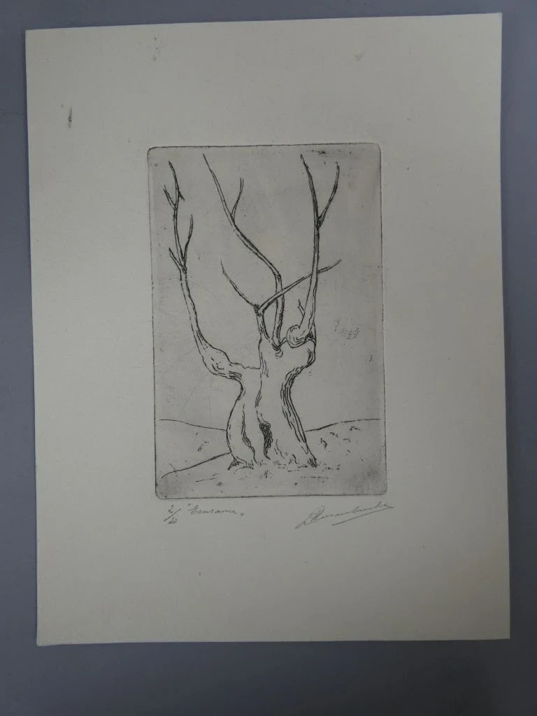 Set van 6 kunstprenten op papier - foto 7