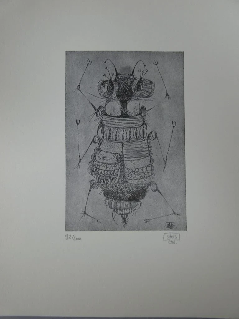 Set van 6 kunstprenten op papier - foto 8