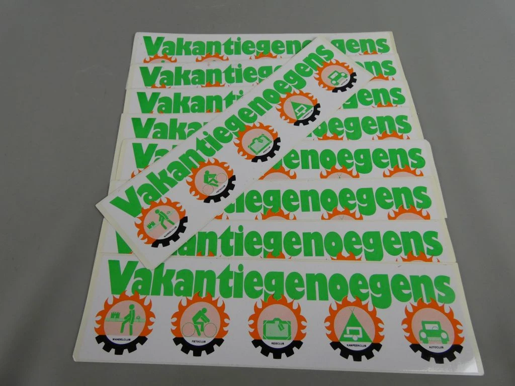 Set vintage reclame- en promotie stickers - foto 7