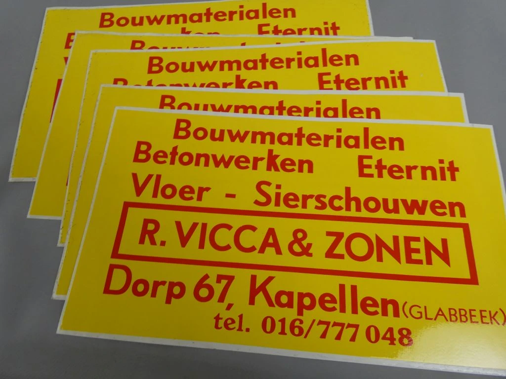 Set vintage reclame- en promotie stickers - foto 5