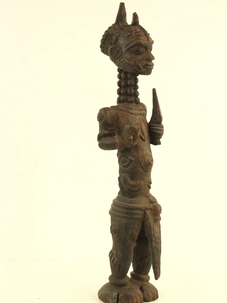 Lulua (Luluwa) stijl beeld met litteken-reliëfs, D R Congo - foto 2