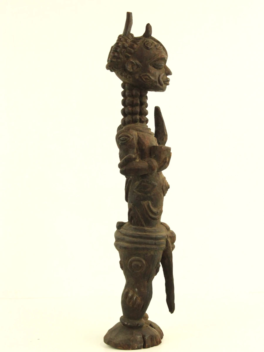 Lulua (Luluwa) stijl beeld met litteken-reliëfs, D R Congo - foto 3