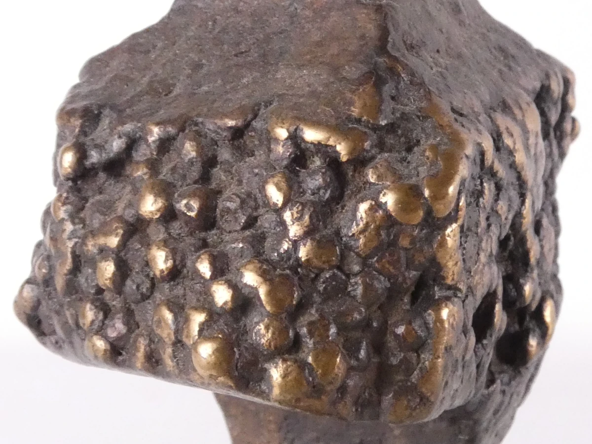 Brutalistische bronzen kandelaar – Boud Ceysens - foto 4