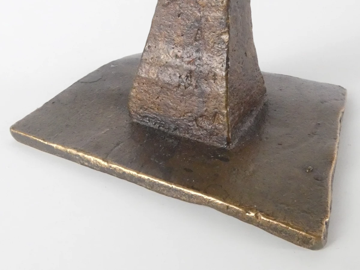 Brutalistische bronzen kandelaar – Boud Ceysens - foto 6
