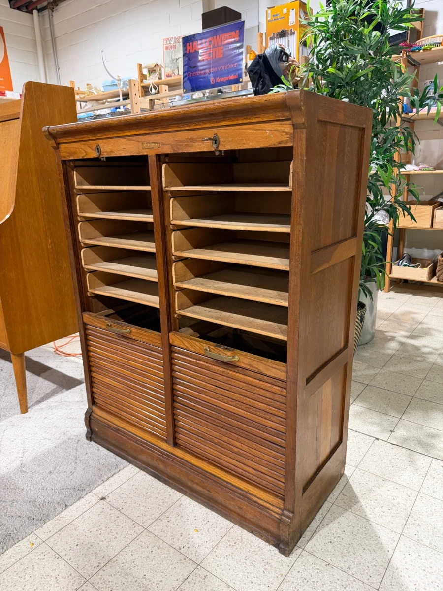 Houten rolluikkast van Ateliers Fortuna. Te herstellen! - foto 9