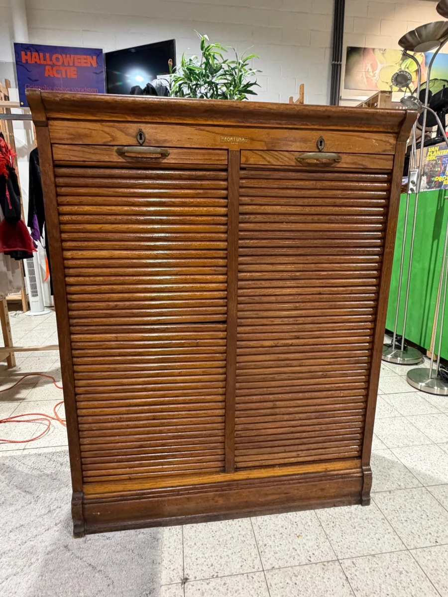 Houten rolluikkast van Ateliers Fortuna. Te herstellen! - foto 5