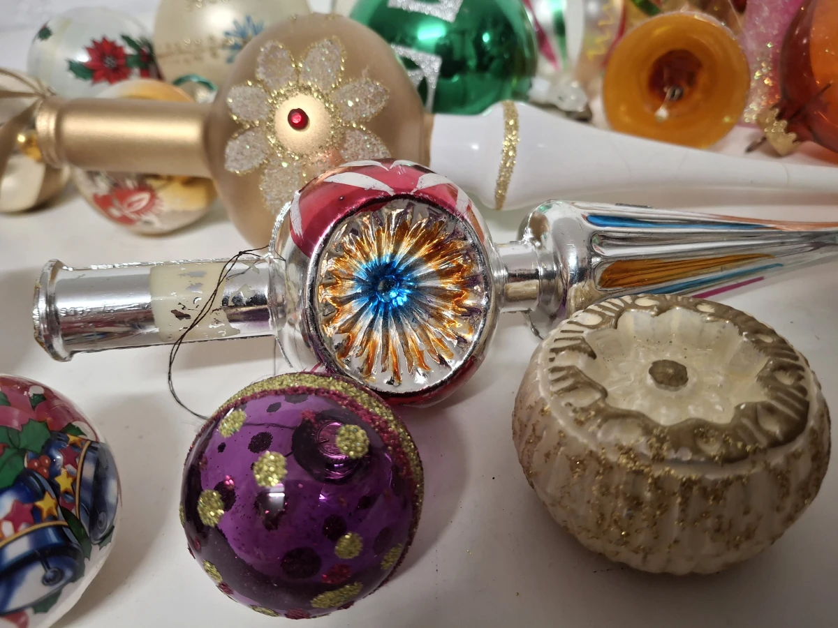 Lot 3 Kerstballen Roze - foto 5