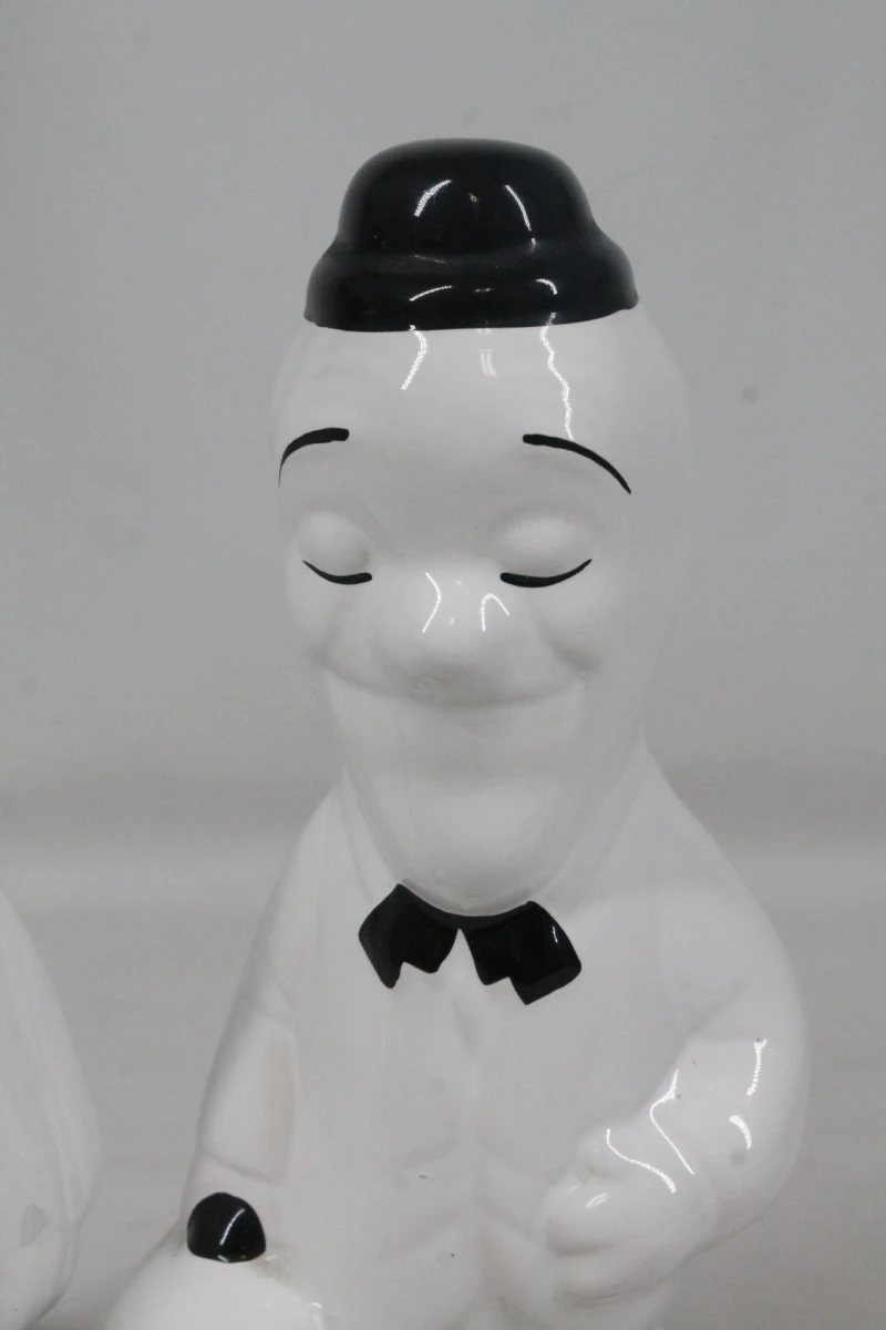 Vintage keramische beeldjes: Laurel en Hardy - foto 6