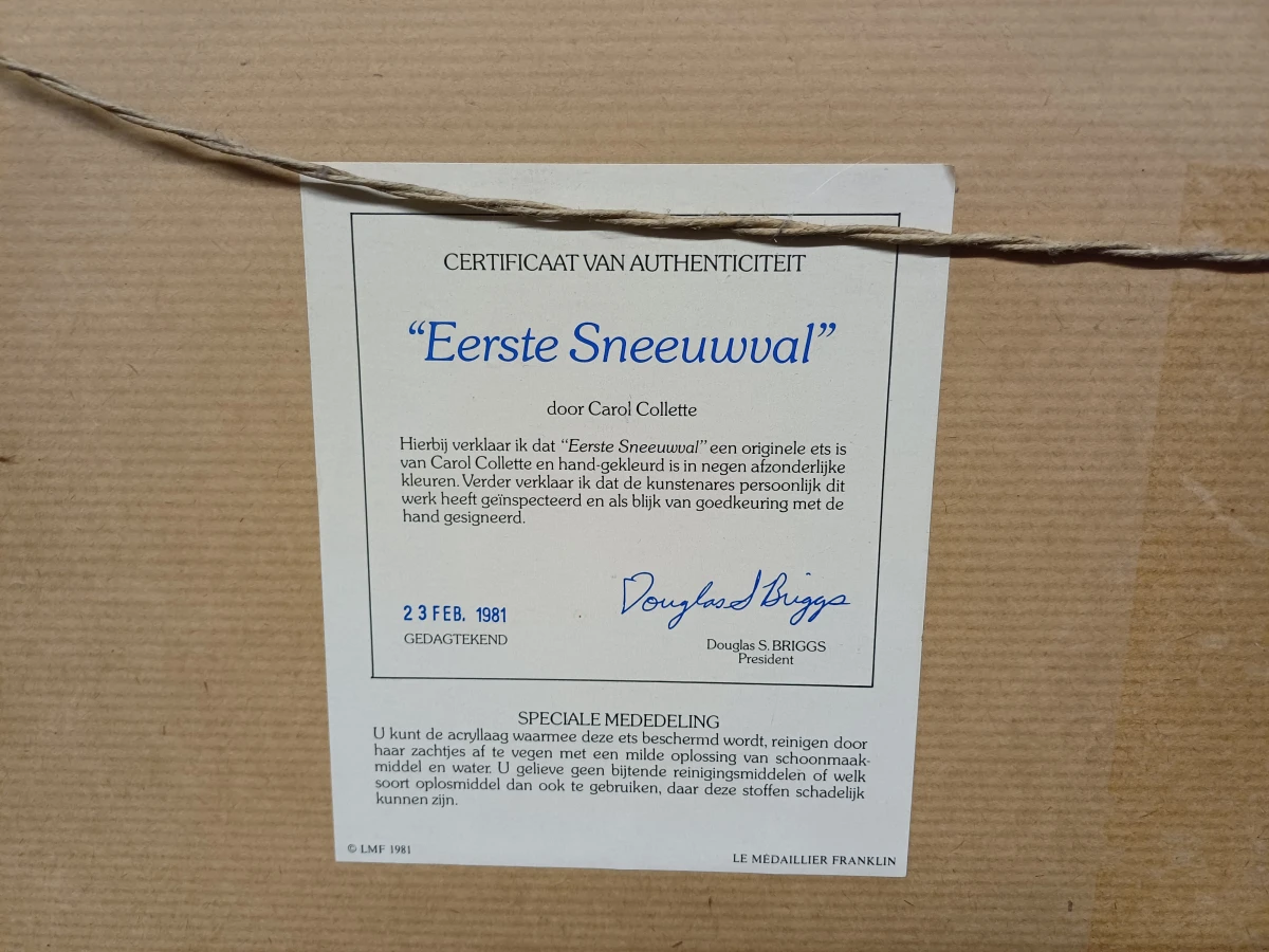 Originele Ets "First Snow" -  Carol Collette - foto 9