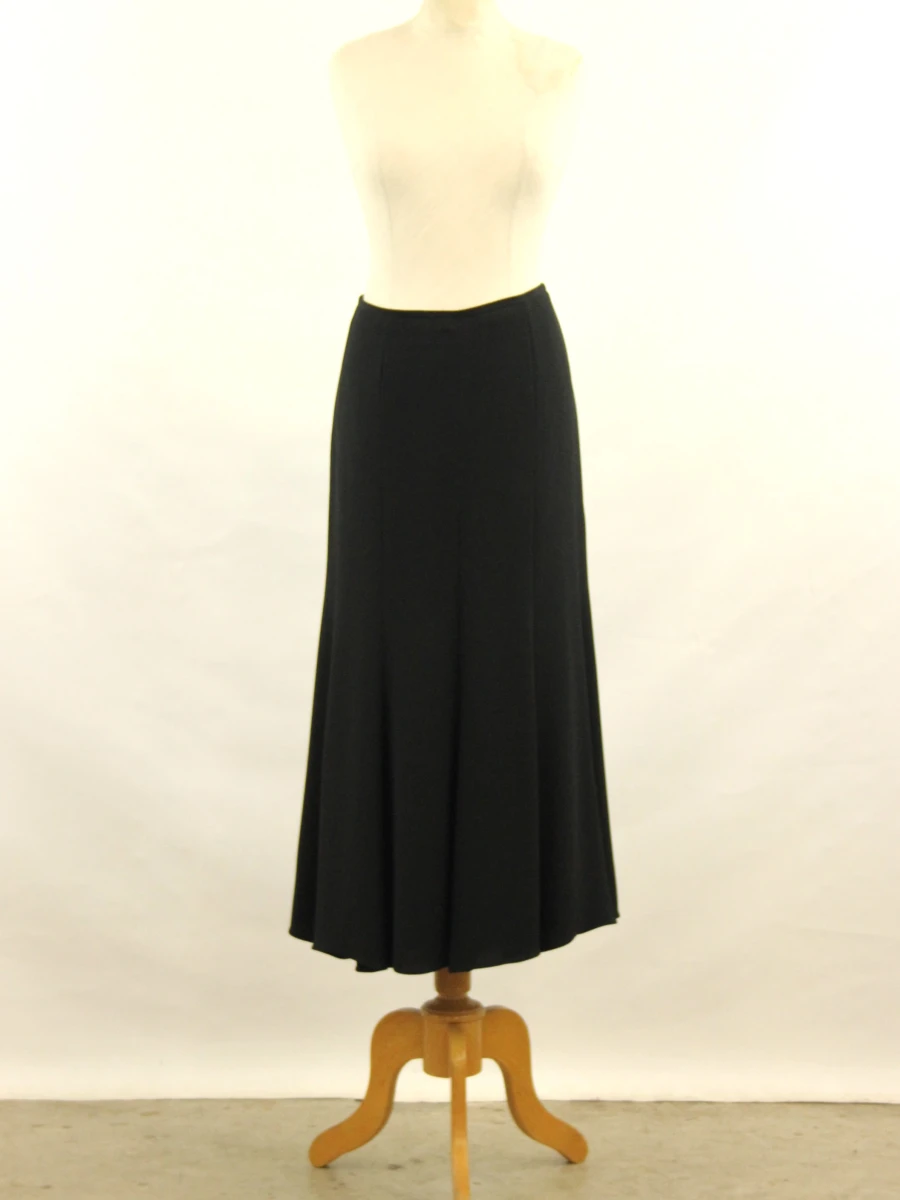 GIORGIO ARMANI - Elegante zwarte zijden maxirok - Made in Italy - foto 2
